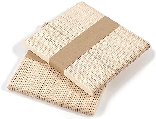 JUTOSU 木製棒 木材スティック スティック棒 DIY ミニ棒 木製 100本セット(木色) 工芸スティック 工芸品材料 木製棒 手作り クラフトスティック 工芸スティック 創造力 いろんな芸術品や作品を作り用に ウッドスティック 業務用 木製スライス パーティー