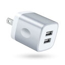 Viviber USB 2ポート充電器 pse認証 usb 電源アダプタ iphone アイホン acアダプター Xperia 急速充電 器 合計2.1A USB-A×2 【 iPhone (iPhone15シリーズ対応) / Android/タブレット 対応 】