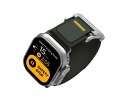 「Aulumu 」A11 Apple Watch 磁気 バンド アップルウォッチ バンド Ultra1&2 メンズ ギフト 男性 Watchバンド Apple Watch10 9 8 7 バンド 互換 ケース 長さ調整可能 ソフトナイロン おしゃれ 磁石 8 7 6 SE SE2 42mm 44mm 45mm 46mm 49mmベルト 軽量 ミスティグリーン