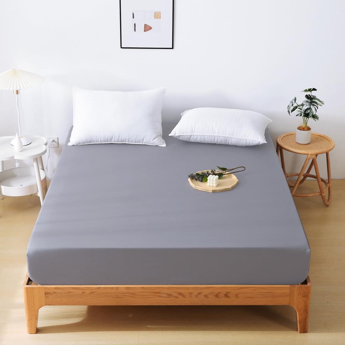 HEVUMYI ボックスシーツ 吸水速乾シーツ 厚さ5~30cmのマットレスに適用 （ワイドキング,200×200cm） ベ..