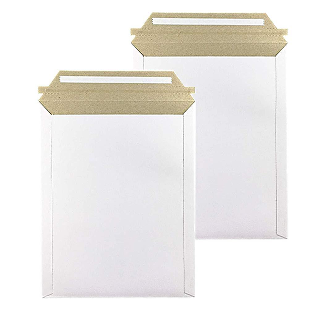 厚紙封筒 ビジネス封筒 (20枚、白い、A5サイズ、高24.5cm 幅19cm) ビジネスレターケース宅配袋超厚手約350g梱包袋A5メール便対応業務用ホワイト...