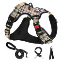 NESTROAD 犬 ハーネス 犬用胴輪 調節可能 夜間反射 小型犬/中型犬/大型犬 通気性 メッシュ 歩行補助 散歩 しつけ用 軽量 安全 おしゃれ 引っ張り...