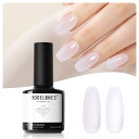 Modelones ジェルネイル シアーカラージェル 単色 透明感ある 15ml UV/LED対応 初心者&プロ適用 ポリッシュタイプ セルフネイル 乳白色
