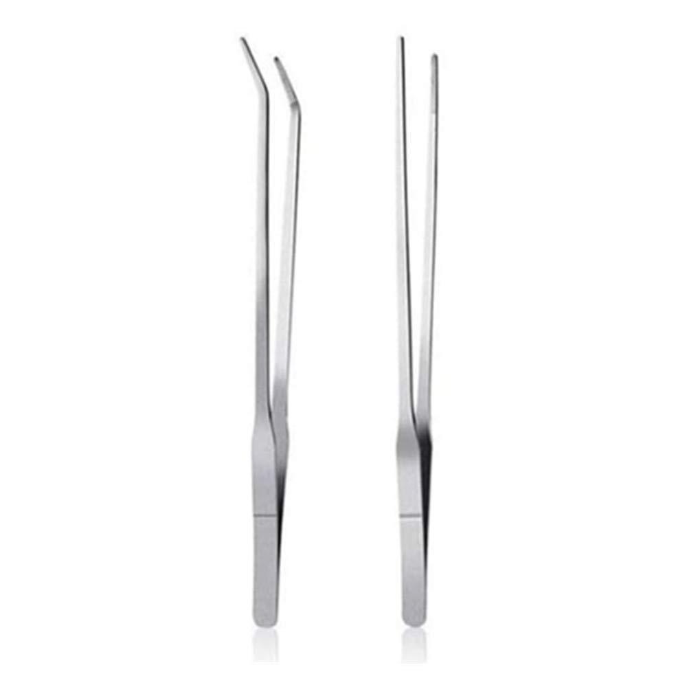 YINKE ハーバリウム用ピンセット 27cm ステンレス ハーバリウム テラリウム 制作や水槽の水草植栽 お手..
