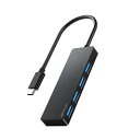 ANYPLUS USB-C ハブ、USB ハブ Type-C 5Gbps高速データ転送 4つのUSB3.0ポート付きUSB C ハブ 、USB タイプC ハブ互...