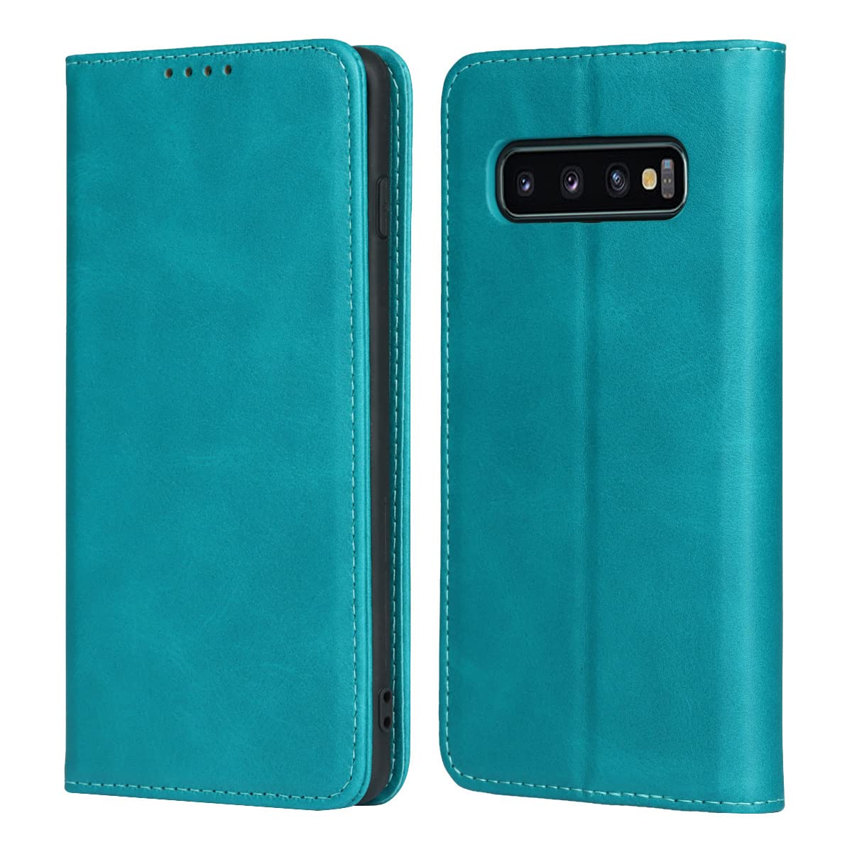 Rakuten - 【Hamany】 galaxy s10 ケース 手帳型 ギャラクシーs10 ケース 耐摩擦 SCV41 / SC-03L スマホケース カード収納 galaxy s10 ケース 手帳型 耐久性 耐摩擦 スマホケース ギャラクシーs10 レザー カバー-ファッションスカイブルー