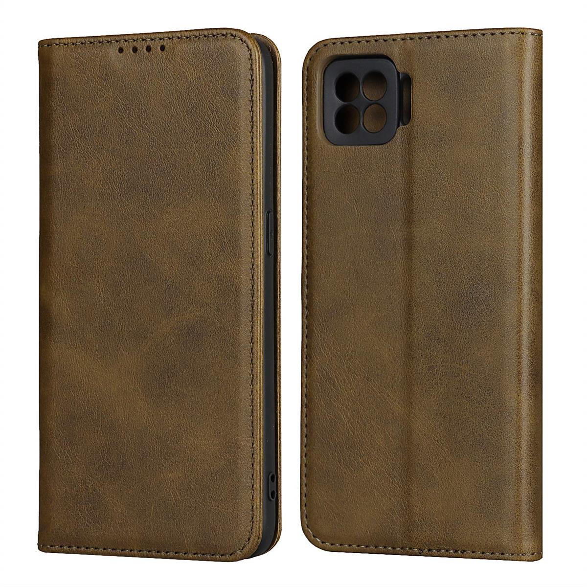 Rakuten - 【Hamany】 OPPO A73 ケース 手帳型 oppoa73スマホケース カード収納 スマホケース OPPO F17 携帯ケース CPH2099 耐衝撃 耐摩擦 耐久性 横置きスタンド機能 マグネット式 レザー カバー -ヴィンテージダークグリーン