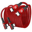 タイプc ケーブル L字【2本セット 2m+2m】Sweguard USB C-C ケーブル【PD QC3.0対応60W急速充電】 iPhone15 充電ケーブ...