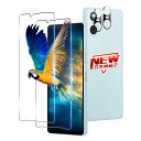 【2+2枚セット】 対応 Xperia 10 VI ガラスフィルム 2枚 + レンズ保護フィルム 2枚 指紋認証 対応 Xperia 10 VI SO-52E ...