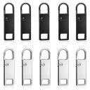 MAEXUS ファスナー 引き手 チャック 取っ手 (10個入り) 金属製ジッパータブ ファスナー 修理 交換用 取り外し可能 ジッパー修理キット ジッパーパー...