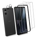 対応 Xperia 10 VI ガラスフィルム 【ガイド枠付き】2*強化ガラス 2*カメラフィルム 液晶 ガラス 超薄型 保護フィルム Xperia 10 VI SO-52E docomo / SOG14 au 日本旭硝子素材AGC 高透過率 硬度9H 気泡防止 飛散防止Xperia 10 VI SoftBank 対応 液晶保護フィルム PCduoduo 【