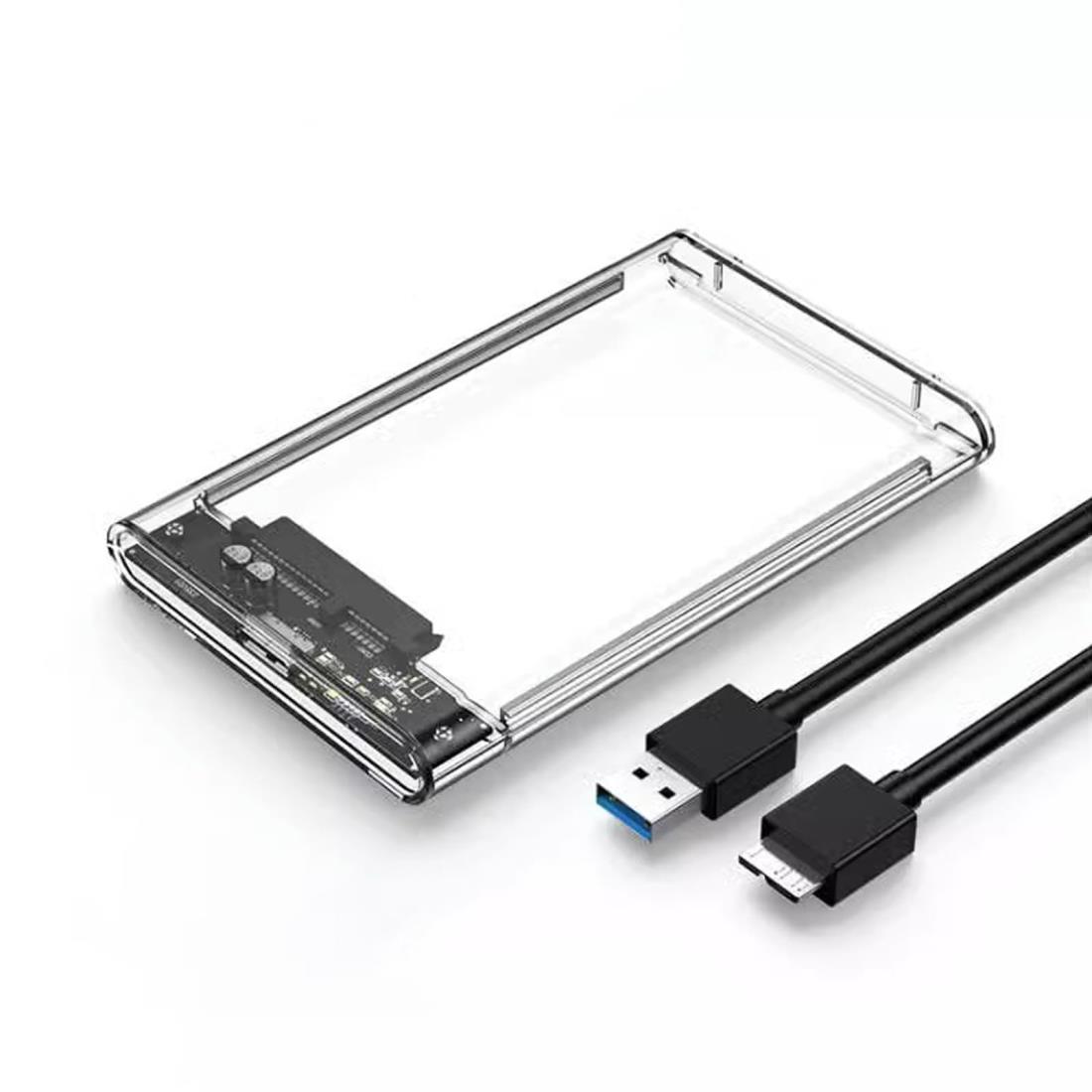 2.5インチハードディスクボックスUSB 3.0 SSDボックス2.5インチねじ不要、工具不要SATA外部ハードディスク5 Gbps高速データ転送UASP対応ポータブルSSDドライブボックスSATA USB変換ボックス取り付け容易/取り外し可能Mac Windows Linux PS 4 PS 3 XBox HDTVなど
