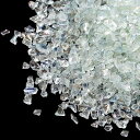 レジン パーツ 琉球ガラス 50g ガラスフリット 小さいサイズ キラキラガラス削り 虹削り ガラス削り クラフト材料 樹脂シェル DIYクラフト材料 シェルパーツ 装飾用フィラー ネイルパーツ ミックス材料 (ホワイト)