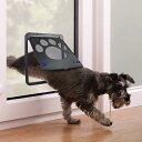 Ycozy ペットドア 網戸専用 外寸 29x24cm 猫 出入り口 小型犬用 ドア 猫扉 キャットドア 室内用 取り付け簡単 網戸/室内用冷暖房対策