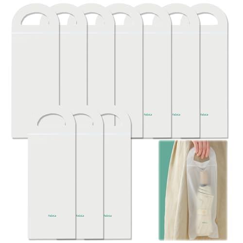 DELUXEFOX 傘カバー 傘収納袋 （10枚入り） 折り畳み傘収納袋 軽量傘カバー 透明 防水 再利用可能な傘ケース 折り畳み傘カバー 傘袋 梅雨対策 携帯便利 通勤 通学用