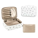 NEOVIVA 化粧ポーチ 大容量 メイクポーチ コスメポーチ トラベル 旅行化粧ポーチ 化粧品収納バッグ 防水 軽量 コスメケース コスメバッグ 洗面用具入れポーチ バスルームポーチ 持ち運び便利 収納 小物入れ (ホワイト L)