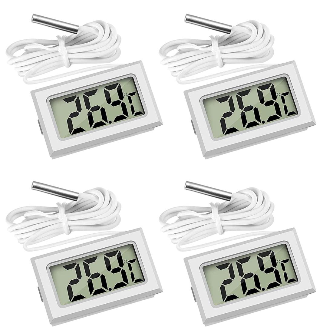 LCDデジタル温度計 -50℃～110℃ 温度モニター 防水温度プローブ 冷蔵庫 魚タンク 爬虫類 水族館 栽培用 ..