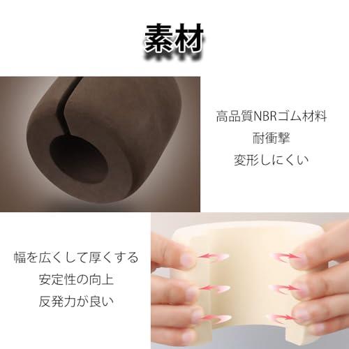 サムコス ドアストッパー玄関 ドアクッション 4個セット NBRゴム製 あつさを増す 指挟み防止 ストップ クッション 引き戸 引き出し 扉開放 室内 扉 赤ちゃん 子供安全対策 防護具 (コーヒー + ベージュ)