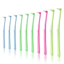 Greenyasar ワンタフトブラシ 10本入4色 矯正用歯ブラシ やわらかめ 歯ブラシ 先端 細い 部分磨き ワンタフト 歯ブラシ 小さいヘッド 奥歯用歯ブラシ(4)