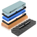 IROKCAKPT 砥石 包丁研ぎ石 400 1000 3000 8000 家庭用荒/中/仕上げ両面砥石セット,包丁 仕上げに最適【竹製滑り止め台 面直し 角度固定ホルダー付き】
