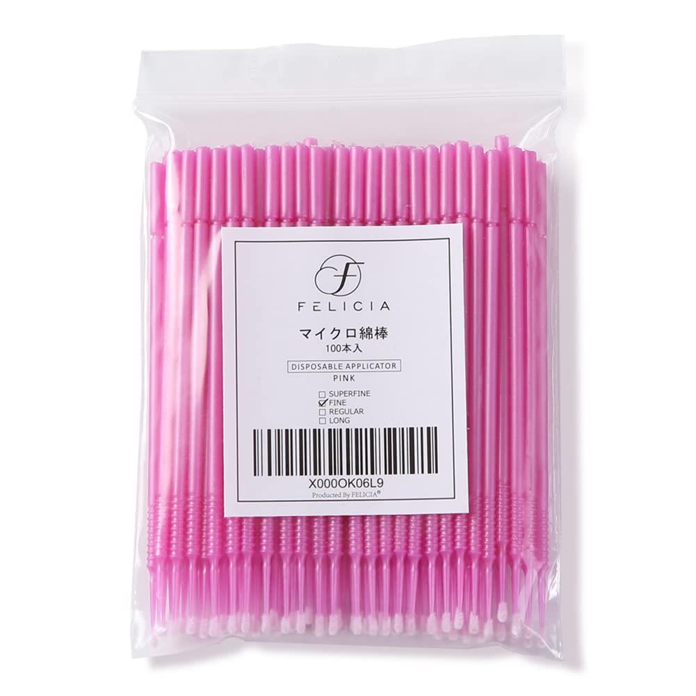 PLATINA LASH FELICIA マイクロ綿棒 100本 マイクロブラシ マイクロスティック まつ毛アプリケーター ..