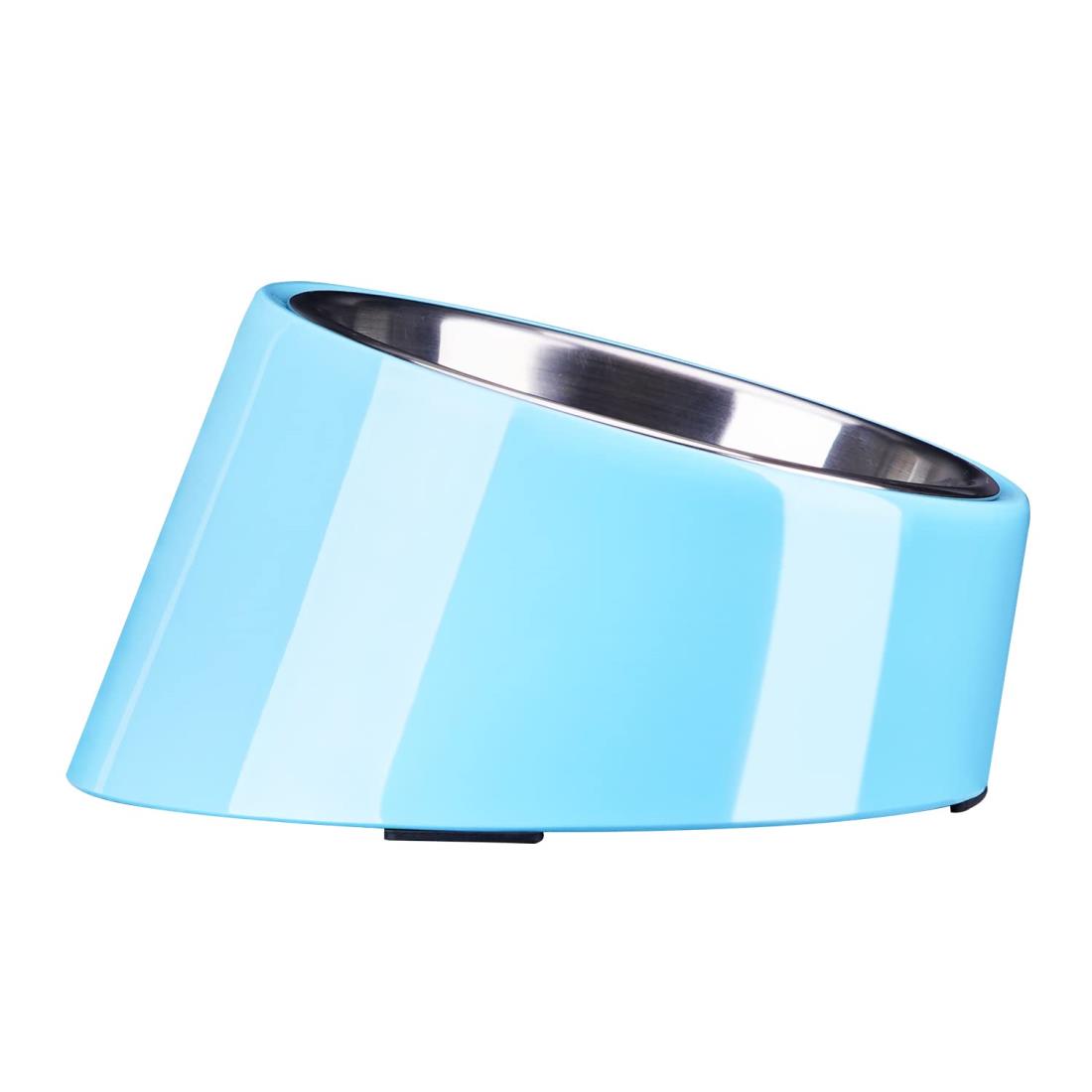 SuperDesign 犬 食器 猫 食器 ペット ボウル ステンレス 給食器 スタンド 傾斜がある 15度 食事をより..