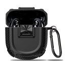 BUITFOU Bose QuietComfort Ultra Earbuds/Bose QuietComfortEarbuds II 用 ケース Bose QuietComfort Ultra Earbuds カバー TPU素材 分離式 「メカニカルさ」カバー 安全なロック 落下防止 耐衝撃 カラビナ付き(ブラック)