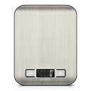 Ultrean デジタルはかり キッチン スケール 表面防水 5kg 1g単位 LCD ディスプレイ 電子 測り 料理 調理 お菓子作り 薄い 風袋引き機能