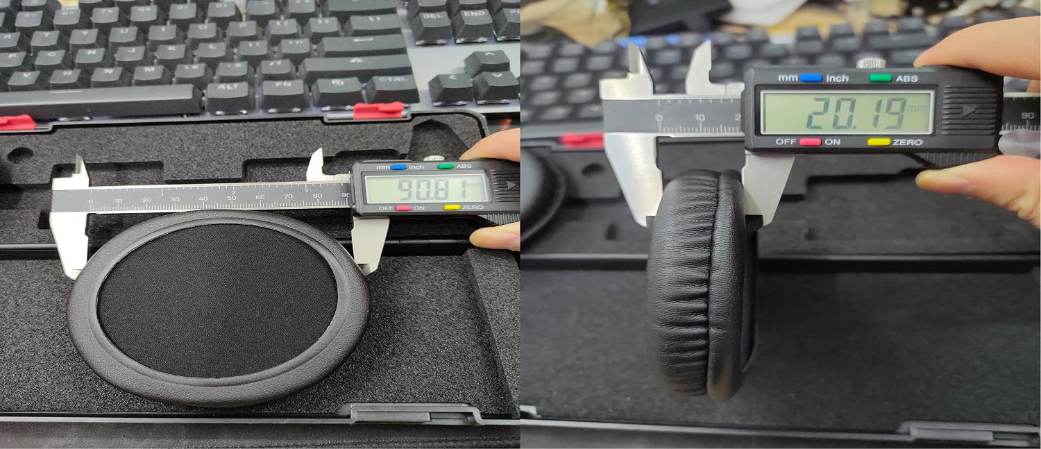 2個入り イヤーパッド イヤークッション 交換用耳パッド 90 MM 対応