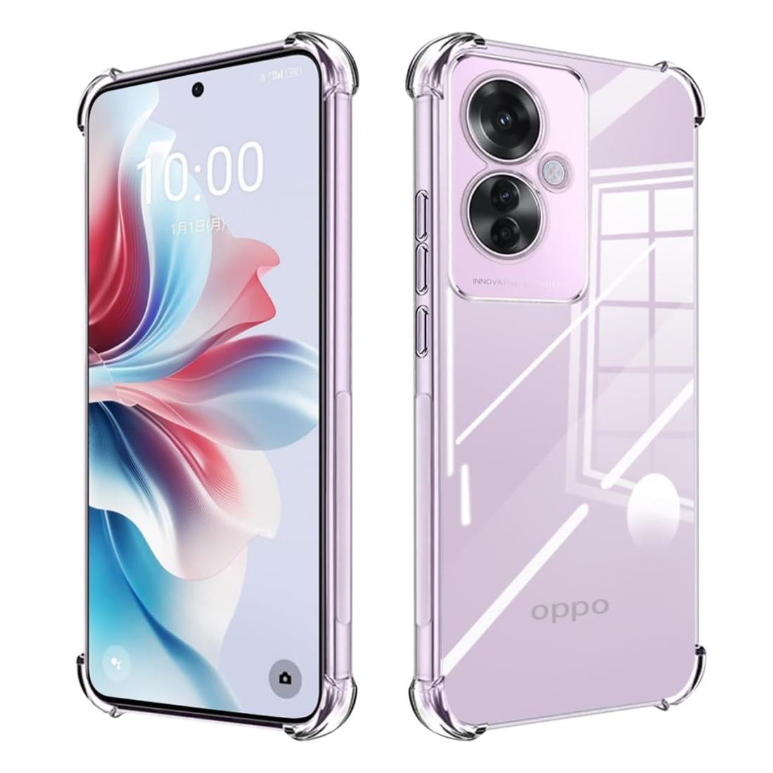 seninhi 対応 OPPO Reno11 A ケース 四隅强化保護 OPPO Reno 11 A カバー TPUカバー 液晶 スマート オッポ リノ11 エー TPUカバー 保護ケース 保護カバー 日本AGC旭硝子素材製 【 高い透明度 黄変しにくい 指紋防止 衝撃 吸収 擦り傷防止 耐衝撃 撥水撥油 衝撃吸収 取付簡単
