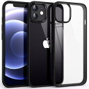 Supdeal iPhone 12/iPhone 12 Pro 用耐衝撃透明ケース 米軍MIL規格 SGS認証 黄ばみ防止 ワイ ヤレス充電対応 ストラップホール付き 耐久性 クリアで透明なハード背面パネル ソフトシリコンエッジ アイフォン12/12 プロ スマートフォン保護カバー 6.1インチ(ブラック)
