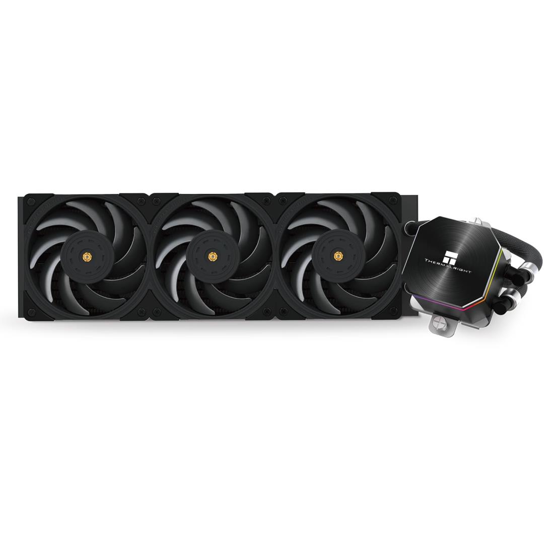 THERMALRIGHT Frozen Edge 360 Black 120mm PWMファン付き液体CPUウォータークーラー、360ブラックコー..