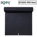 agoy アゴイ ヨガマット 6mm ラバー STUDIO PRO #6|滑らない 高グリップ|PVCフリー 高密度クッション|トレーニング ピラティス ストレッチ ヨガマット|初心者〜上級者対応|メンズ レディース おしゃれ グラファイト 【正規品】(4)