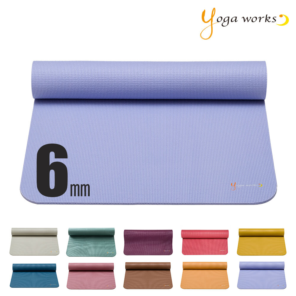 ヨガワークス ヨガマット 6mm 正規品 yogaworks 2022年 新色 おしゃれ かわいい 人気 定番