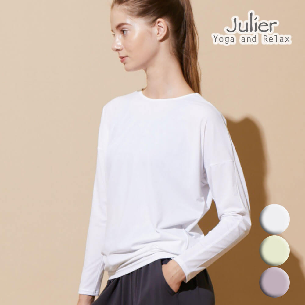 ジュリエ ヨガ Julier ヨガウェア 長袖 Tシャツ ライトプライム ロングスリーブプルオーバー b1941jub031 ホットヨガ ホットヨガウェア..