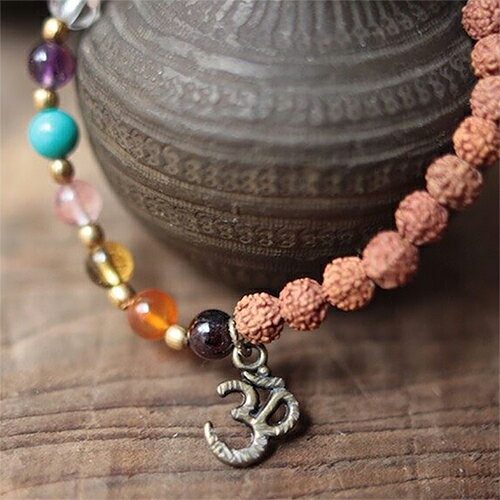 VANI ブレスレット chakra 【vani ヴァニ ブレスレット ヨガ アクセサリー 天然石 ルドラクシャ 瞑想】格安セール情報　楽天　通販