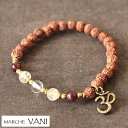 VANI ブレスレット garnet 【vani ヴァニ ブレスレット ヨガ アクセサリー 天然石 ルドラクシャ 瞑想】 母の日 プレゼント 母の日ギフト