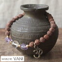 VANIVANI ブレスレット raw-ame-crystal 【vani ヴァニ ブレスレット ヨガ アクセサリー 天然石 ルドラクシャ 瞑想】 母の日 プレ...