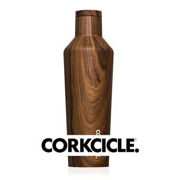 コークシクル キャンティーン 470 CORKCICLE 470ml 16oz WALNUT 贈呈 広口 マグボトル 直飲み マイボトル 保温 保冷 おしゃれ シンプル 無地 3層構造 キャンティーン CANTEEN 滑りにくい ステンレス ボトル すべり止め付き アウトドア レジャー キャンプ 海