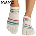 ToeSox 靴下 ローライズ フル ハーフ 日本正規品 ビンテージレインボー Full-Toe Half-Toe ヨガソックス フィットネス ピラティス 靴下...