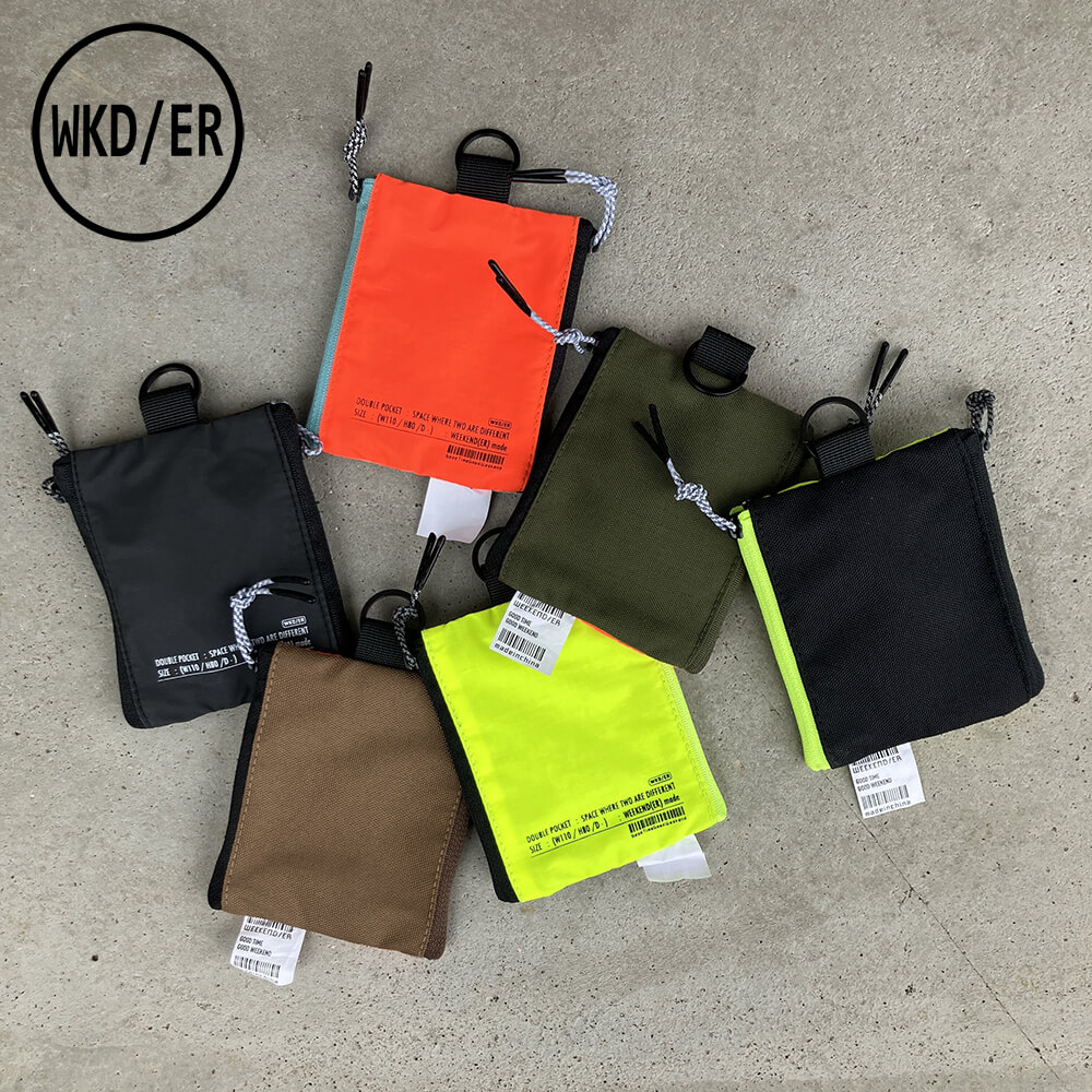 WKD/ER 財布 ポーチ TWO POCKET POUCH（6色） ウィークエンダー weekend(er) ツーポケットポーチ ギフト 母の日 プレゼント 母の日ギフト