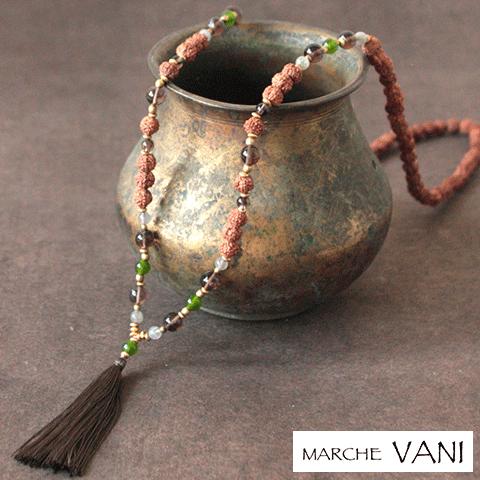 VANI マーラー forest 【vani ヴァニ マラ ヨガ アクセサリー 天然石 ルドラクシャ 瞑想】 母の日 プレゼント 母の日ギフト VANI マーラー forest 【vani ヴァニ マラ ヨガ アクセサリー 天然石 ルドラクシャ 瞑想】 母の日 プレゼント 母の日ギフト