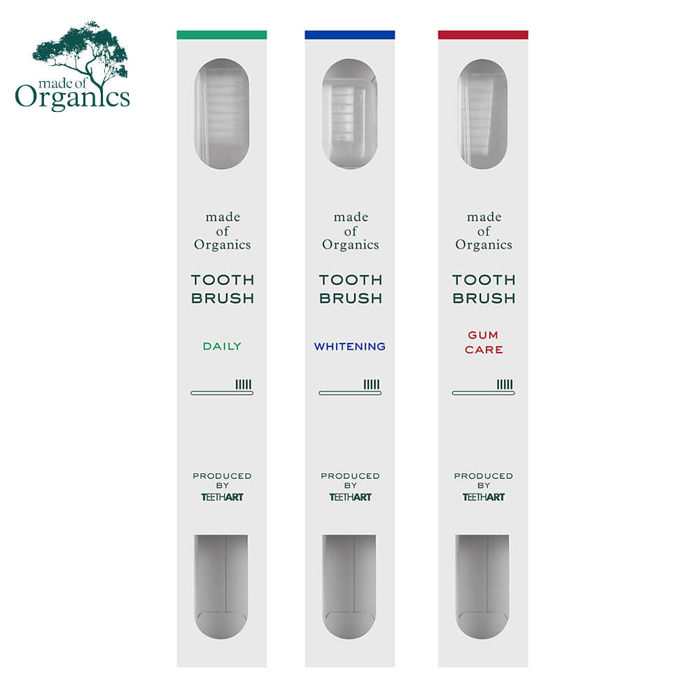 メイドオブオーガニクス 歯ブラシ ティースアートホワイトニング デイリー ガムケア made of organics 日本製 父の日 プレゼント 父の日ギフト