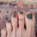 VANI アンクレット トゥーリング ダブルライン 真鍮 ヴァニ ヨガ アクセサリー 母の日 プレゼント 母の日ギフト