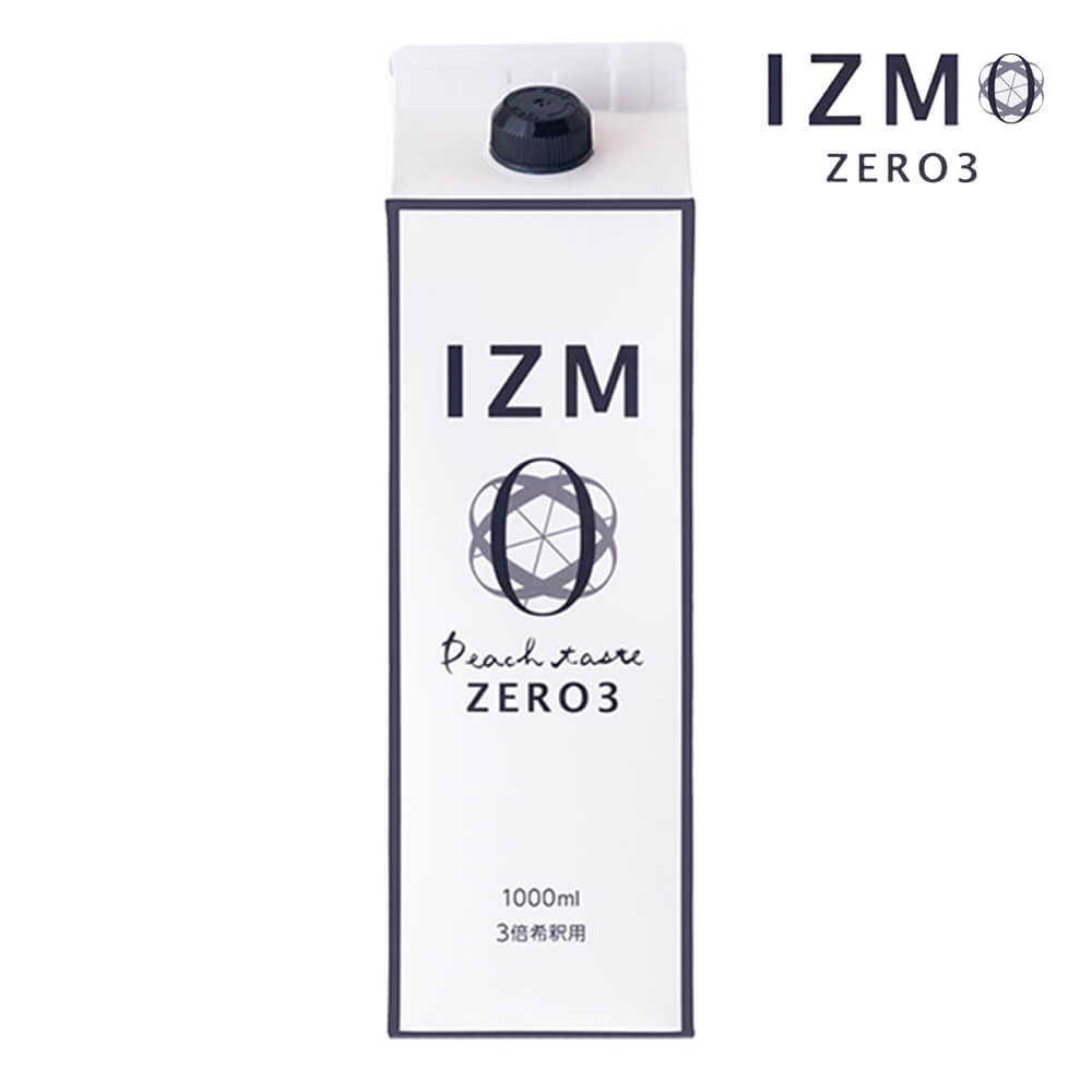 IZM 酵素ドリンク ZERO izm-zero 1000ml イズム ゼロ 3 peach taste ピーチ リニューアル 腸内フローラ ダイエット ファスティング 酵素 乳酸菌 正規販売店 正規品