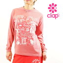 clap フィットネス ウェア クラップ フィットネスウェア レディース 長袖 Tシャツ トップス STICKER LONG SLEEVE TEE 秋 2024...