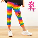 clap フィットネス ウェア クラップ フィットネスウェア レディース ブランド クロップドパンツ RAINBORDER 新作 レインボー 柄 2025
