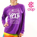 clap フィットネス ウェア クラップ フィットネスウェア レディース 長袖 Tシャツ トップス LOVE CLAP LONG SLEEVE Tee 2025...