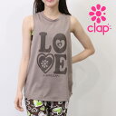 クラップ フィットネス ウェア clap クラップ フィットネスウェア レディース タンクトップ トレーニングタンク LOVE CLAP TRAINING TA...