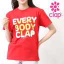 クラップ フィットネス ウェア clap クラップ フィットネスウェア レディース Tシャツ 半袖 EVERY BODY CLAP TEE ロゴ シンプル Tシ...